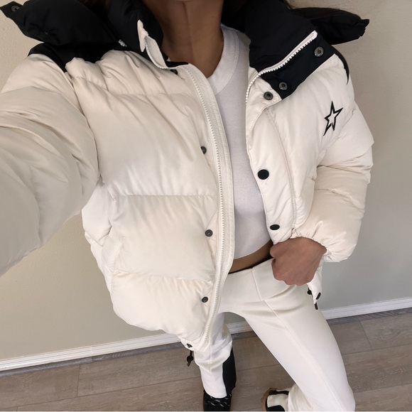 Perfect Moment White Black Puffer Snow Ski Jacket - Picture 13 of 13